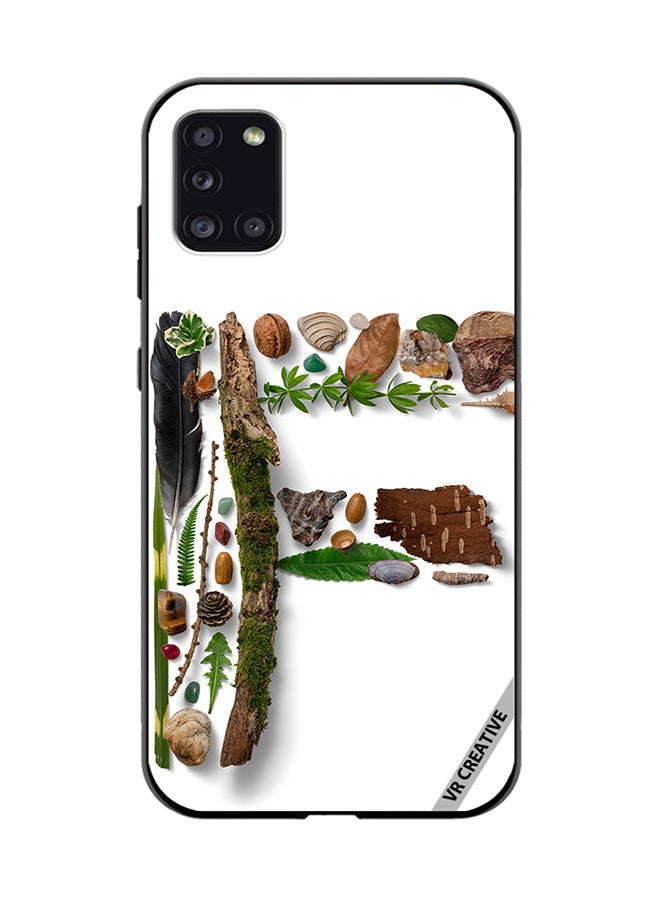 VR CREATIVE Protective Case Cover For Samsung Galaxy A31 Alphabet F Design Multicolour - Image 1