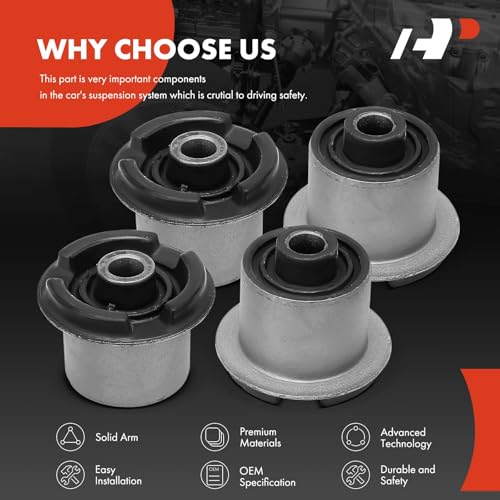 A-Premium 4 x Front Upper Control Arm Bushing Kit, Compatible with Ford F-150 F150 2004-2008, F-150 Heritage 2004, Expedition 2003-2006 & Lincoln Mark LT 2006-2008, Navigator 2003-2006 - Image 5