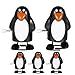 STOBOK Christmas Wind Up Toys 5Pcs Clockwork Penguin Walking Toys Santa Stocking Stuffers Party Favors for Christmas Ornaments and Birthday Decorations - Image 2
