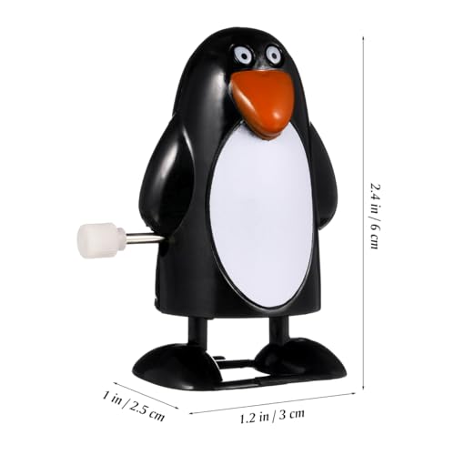 STOBOK Christmas Wind Up Toys 5Pcs Clockwork Penguin Walking Toys Santa Stocking Stuffers Party Favors for Christmas Ornaments and Birthday Decorations - Image 5