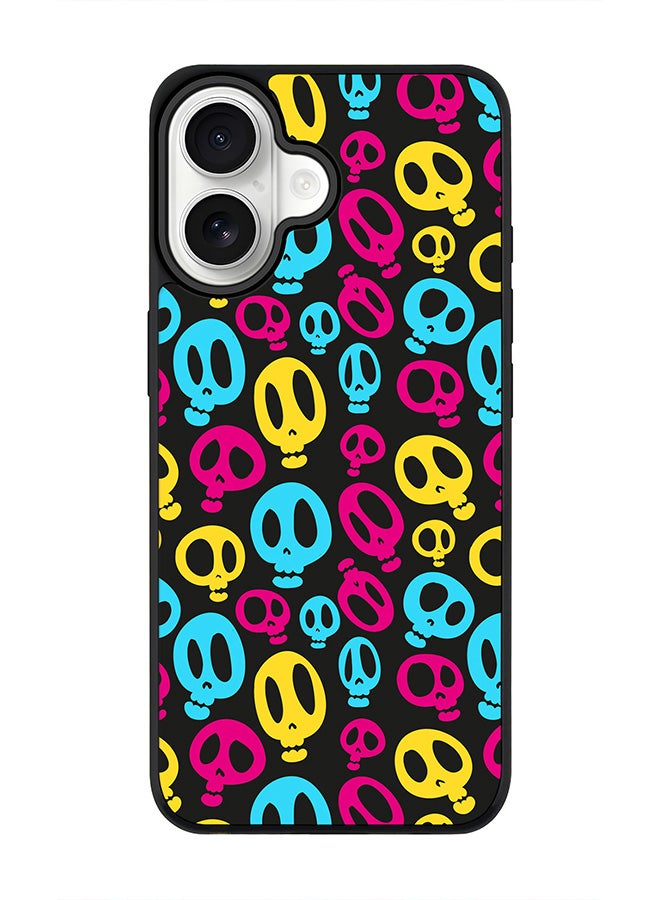 Stylizedd iPhone 17 Case, [Compatible with MagSafe] Slim Magnetic cover Phone Case iPhone 17 -Crazy Skulls - Image 1