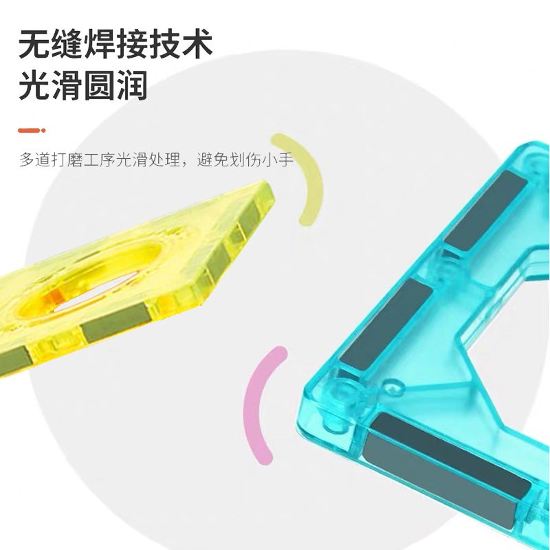Q-Color Window Magnetic Tiles Children'S Educational Magnetic Assembly Pipe Building Blocks Versatile Construction Track Toy Gift - Image 3