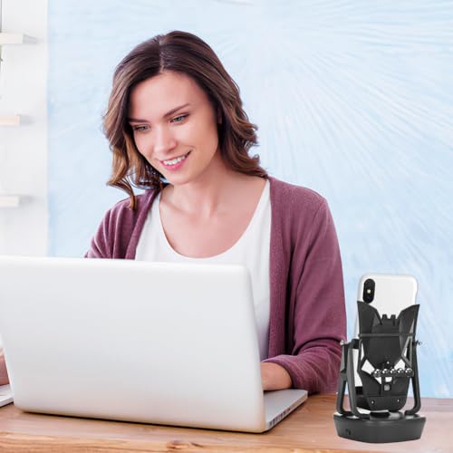 Leopacat Automatic Phone Shaker, USB Step Counter with Silent Rocker Swing Device Stop Motion Stand Pedometer Run Count Program Powered Quick Steps Earning Cable Holder for Fitness Programs - Image 2