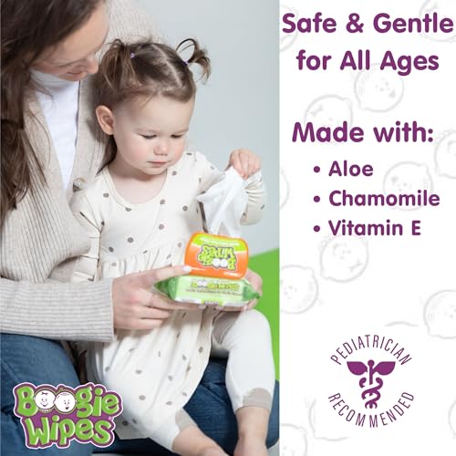 Boogie Baby Saline Wipes by Boogie for Face, Hand, Body & Nose, Made with Vitamin E, Aloe, Chamomile and Natural Saline, Fresh Scent, 45 Count - Image 3