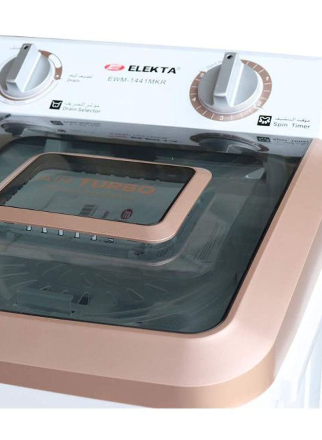 اليكتا غسالة بحوضين EWM-1441MKR أبيض/أزرق - Image 3