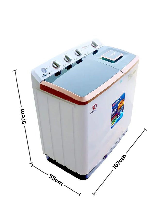 اليكتا غسالة بحوضين EWM-1441MKR أبيض/أزرق - Image 2
