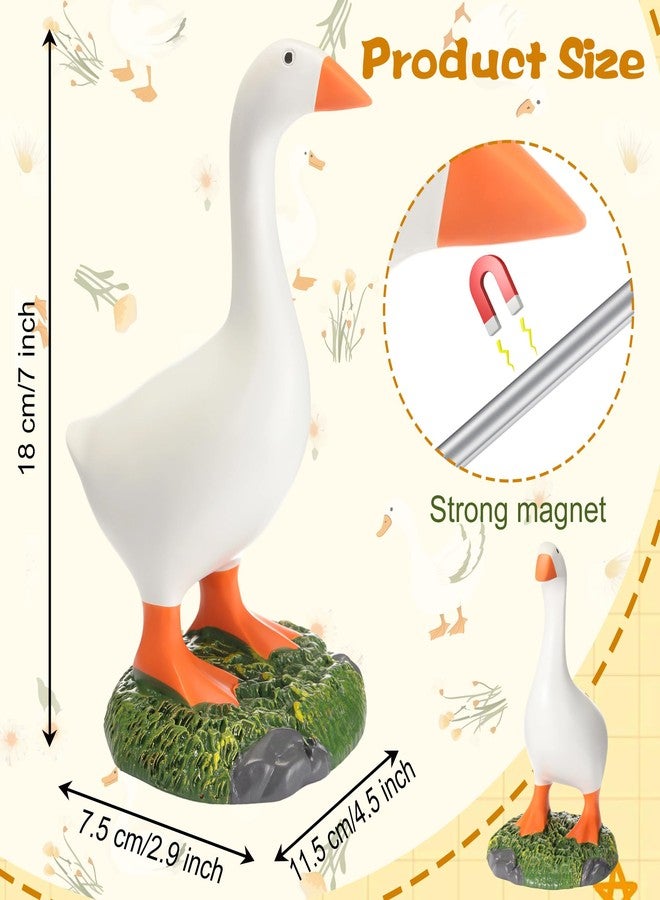 Relaxweex 7 Inch Desk Goose Gifts Mini Desk Goose Decor for Women Desktop Duck for Office Home Table Decor for Friends Family Spring Easter House Warming Gifts - Image 2