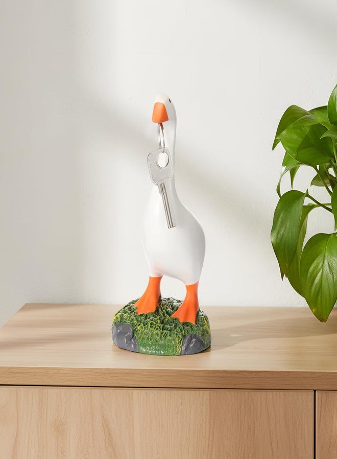 Relaxweex 7 Inch Desk Goose Gifts Mini Desk Goose Decor for Women Desktop Duck for Office Home Table Decor for Friends Family Spring Easter House Warming Gifts - Image 1