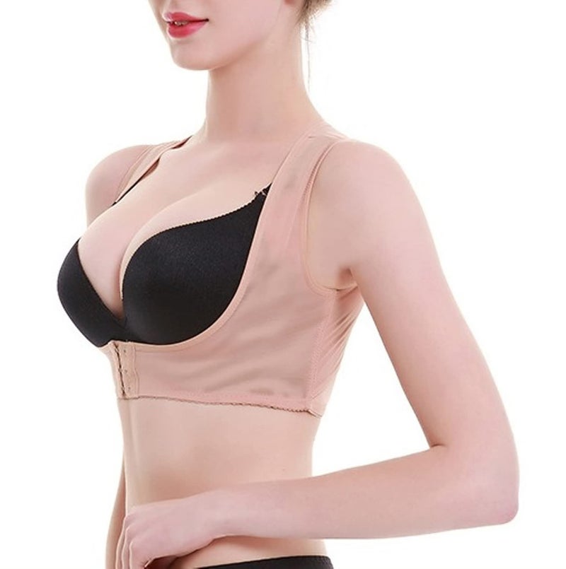 Fabme Women's Nylon Blend Non Padded Wire Free Push Up Bra (BR0291SK-L_Skin_L) - Image 2