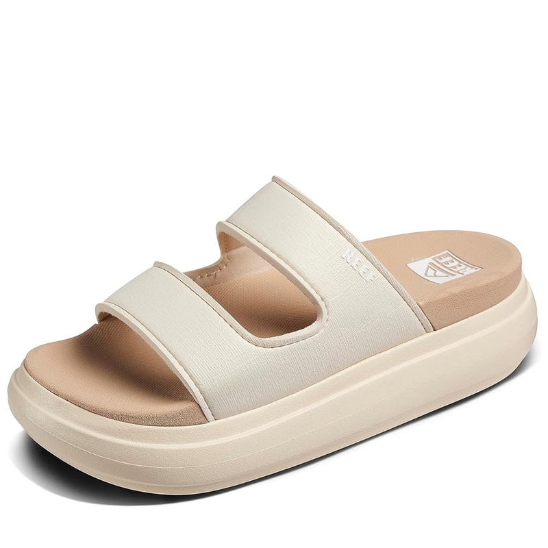 REEF Cushion Bondi 2 Bar Womens Slide Sandal, Lightweight and Supportive Footbed, Water Friendly, Vintage/Oasis, 8 - Image 1