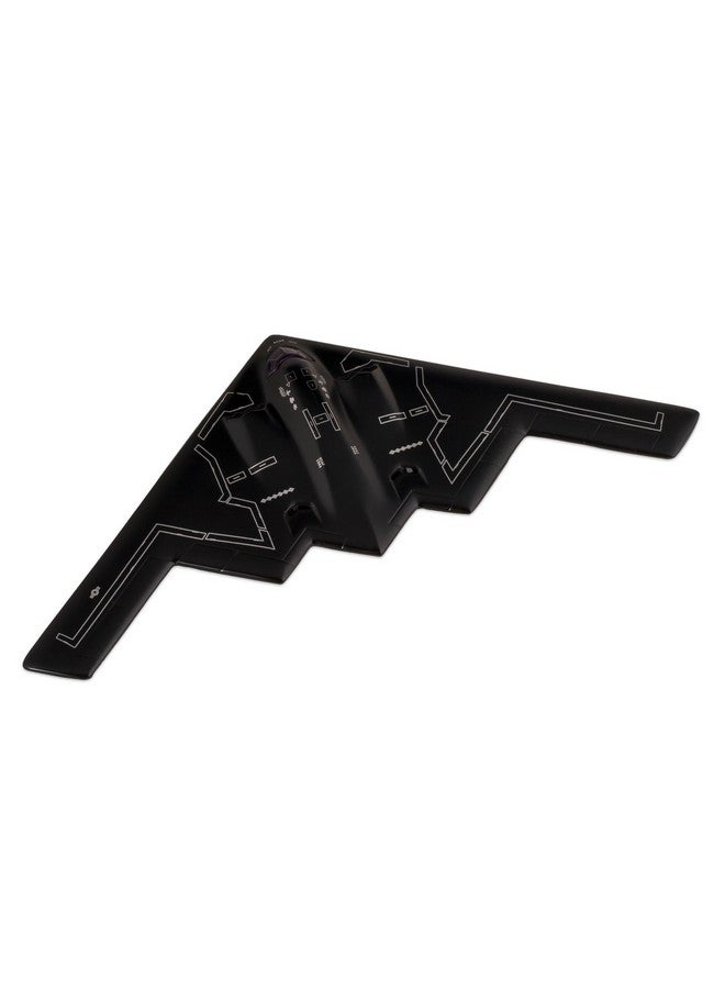 Playmaker Toys 🛦 United States Air Force B-2 Stealth Bomber Jet, 10inch Wide Die Cast Metal Model Toy w/ Pullback Action  - Image 2