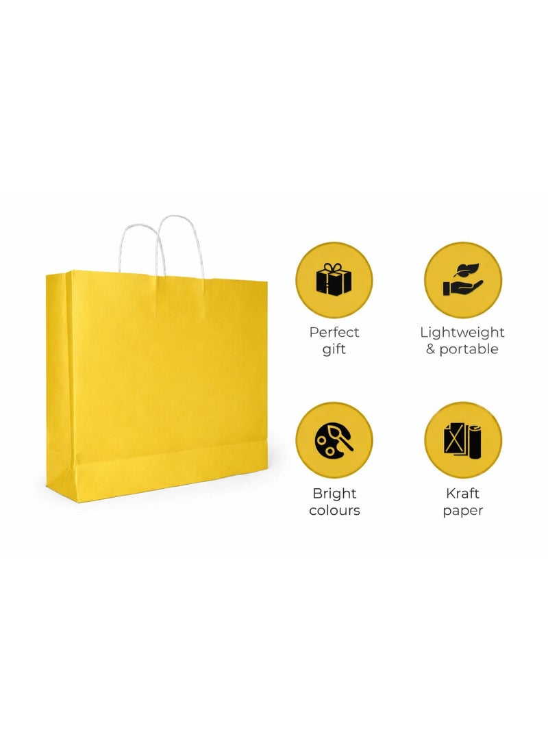 Yellow Paper Bag 25 pcs / 41*41*12 - Image 3