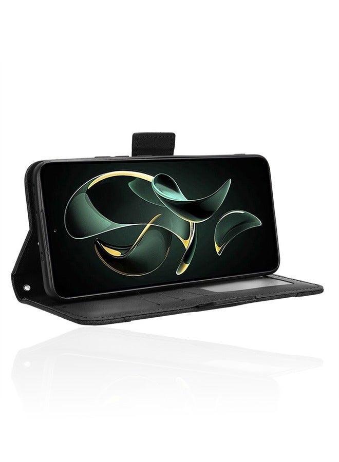 X-level Xiaomi 13T/13T Pro/Redmi K60 Ultra Case Cover Soft Quality Leather Flip Folio Wallet with Card Slots Holder Stand Back Cover Drop-Proof Shock-Proof Protective Cell Phone Back Accessories Protection - Image 4