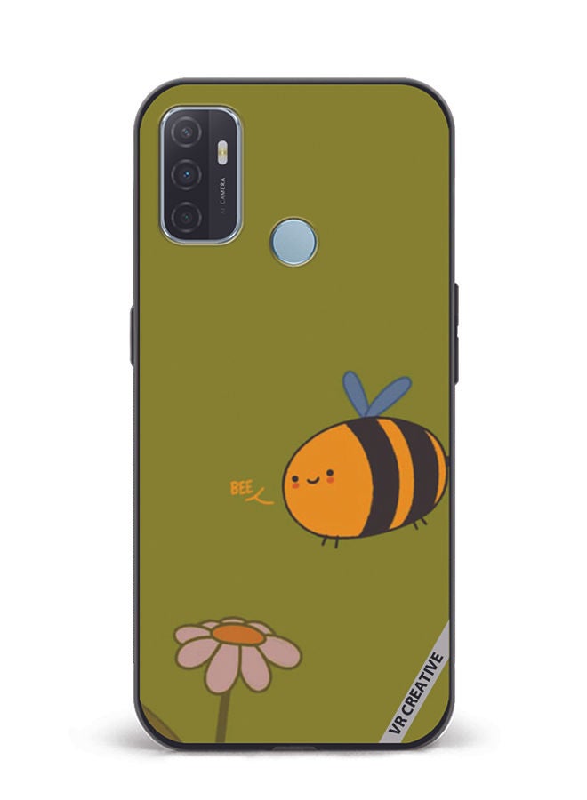 VR CREATIVE Protective Case Cover For Oppo A53 Bee Design Multicolour - Image 1