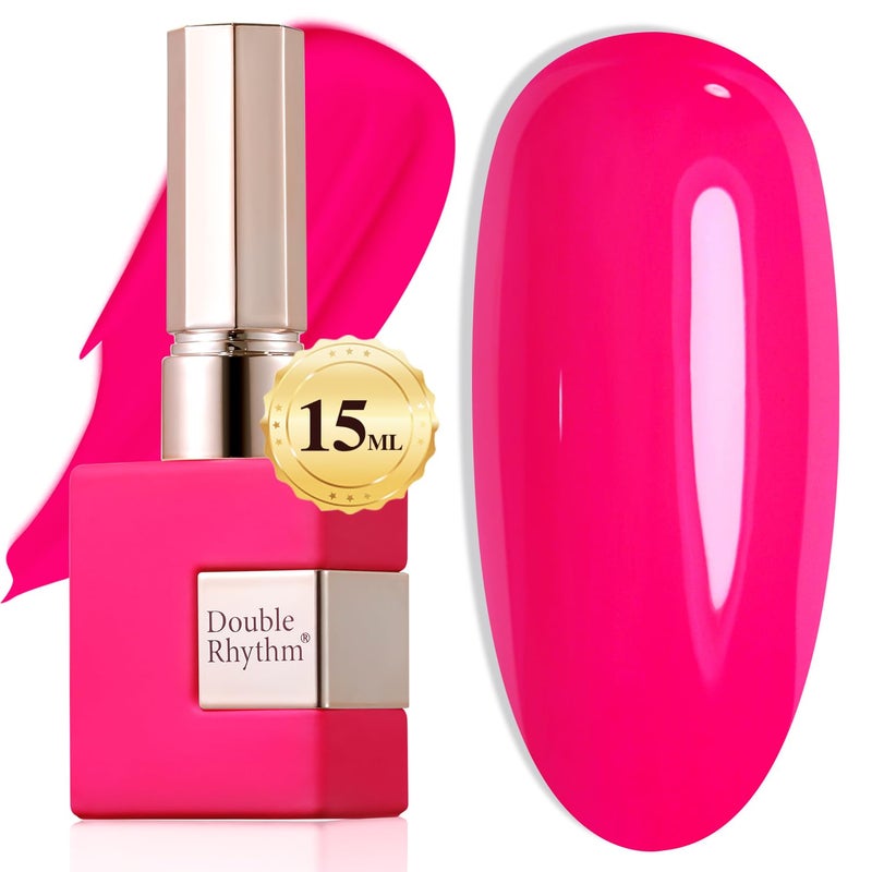 جل أظافر شفاف مزدوج الإيقاع 0.50 أونصة بنفس اللون بنفس الزجاجة 15 مل جيل أظافر جلي  يو في  فن الأظافر افعلها بنفسك في المنزل (تشيري روز - A1046)