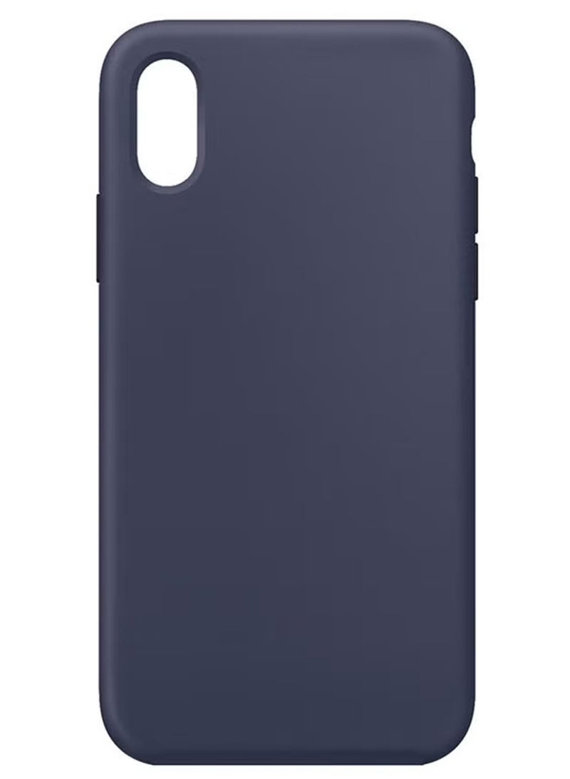 CATANES غطاء سيليكون متميز لجهاز آيفون XS MAX - حماية ناعمة، رفيعة ومضادة للصدمات بلون أزرق منتصف الليل - Image 2