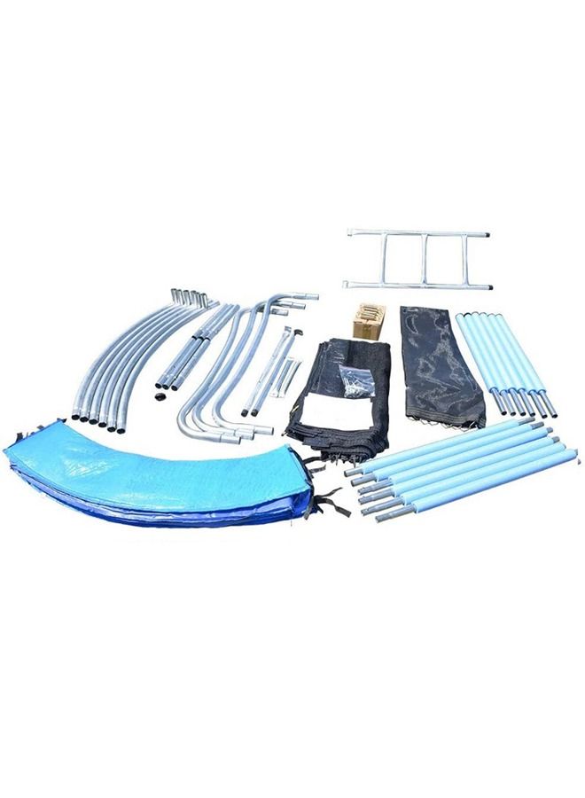 XIANGYU 10 Feet Deluxe Outdoor Trampoline With Inside Net Enclosure And Ladder - Image 3