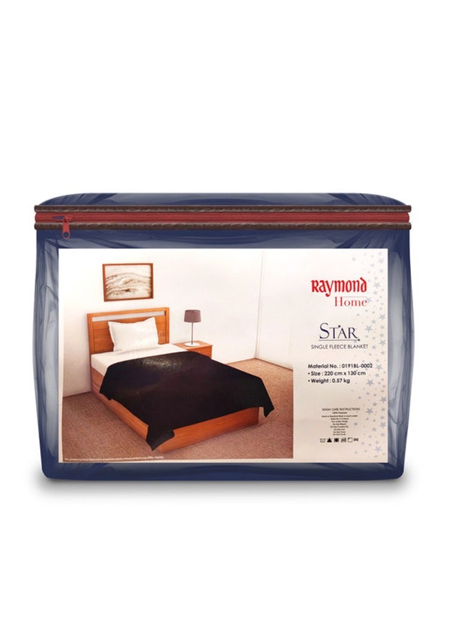 ريموند لحاف Raymond Home بطانية ناعمة ودافئة وأنيقة لتوفير أقصى درجات الراحة الصلبة 240 جرام في المتر المربع - (220 × 130 سم) أزرق - Image 2