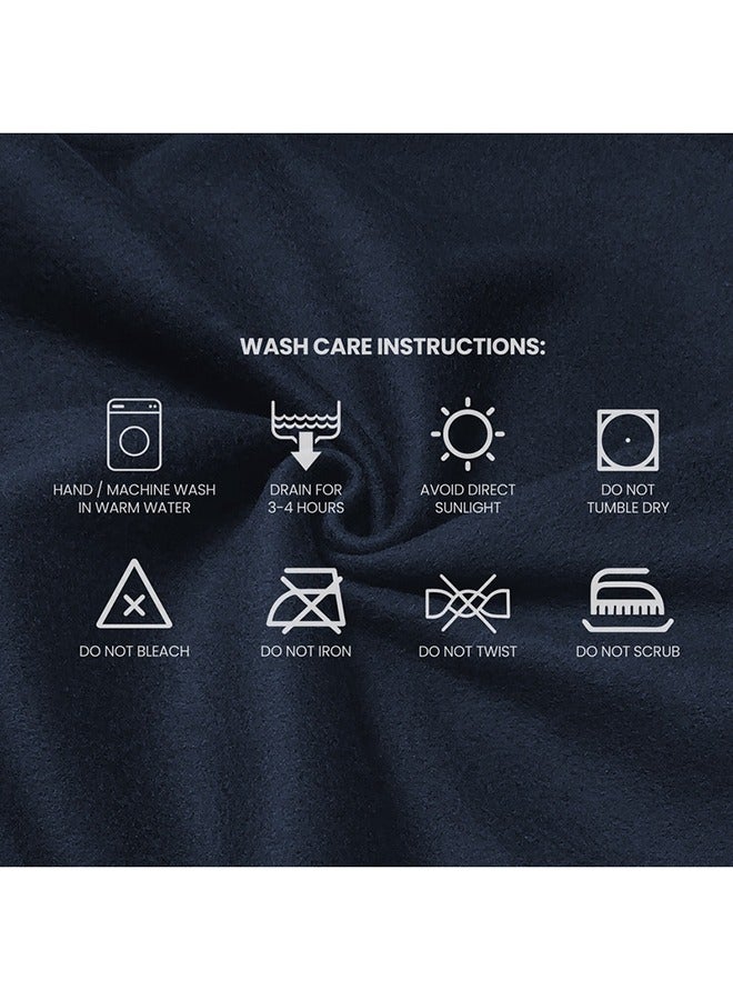 ريموند لحاف Raymond Home بطانية ناعمة ودافئة وأنيقة لتوفير أقصى درجات الراحة الصلبة 240 جرام في المتر المربع - (220 × 130 سم) أزرق - Image 4