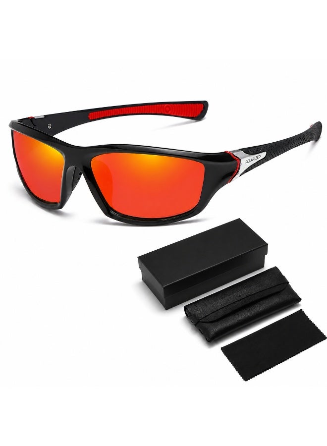 Polarized Sports Sunglasses for Men, UV400 Anti-Glare Eyewear for Fishing, Cycling, Driving, Hiking, Outdoor Activities — Lightweight TR90 Frame - Image 1