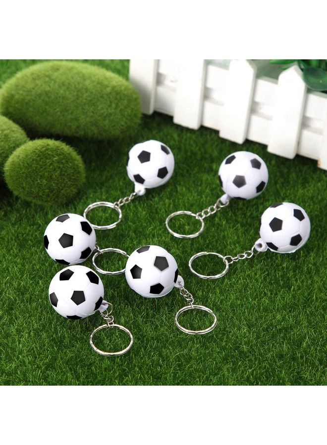 Blulu 30 حزمة من سلاسل مفاتيح كرة القدم كرات ضغط رياضية سلاسل مفاتيح كرة القدم سلسلة مفاتيح لكرة القدم للأولاد هدايا حفلات الكرنفال المدرسية - Image 4