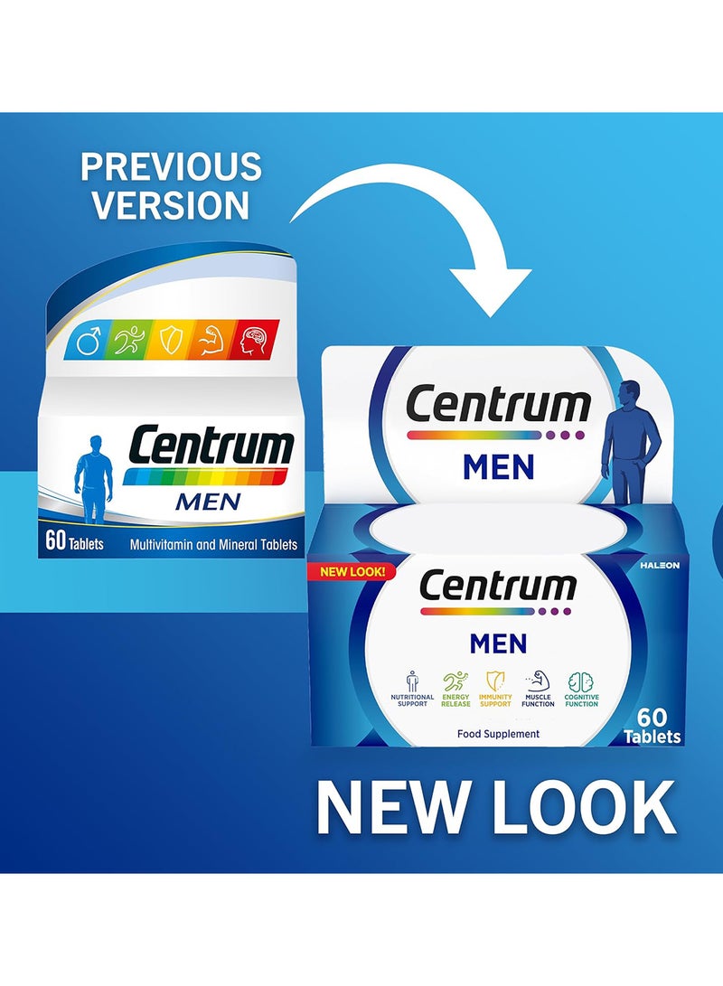 Centrum Multivitamin/Multimineral Food Supplement - 60 Tablets - Image 2