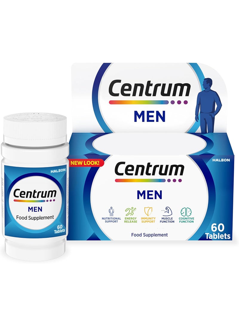Centrum Multivitamin/Multimineral Food Supplement - 60 Tablets - Image 1