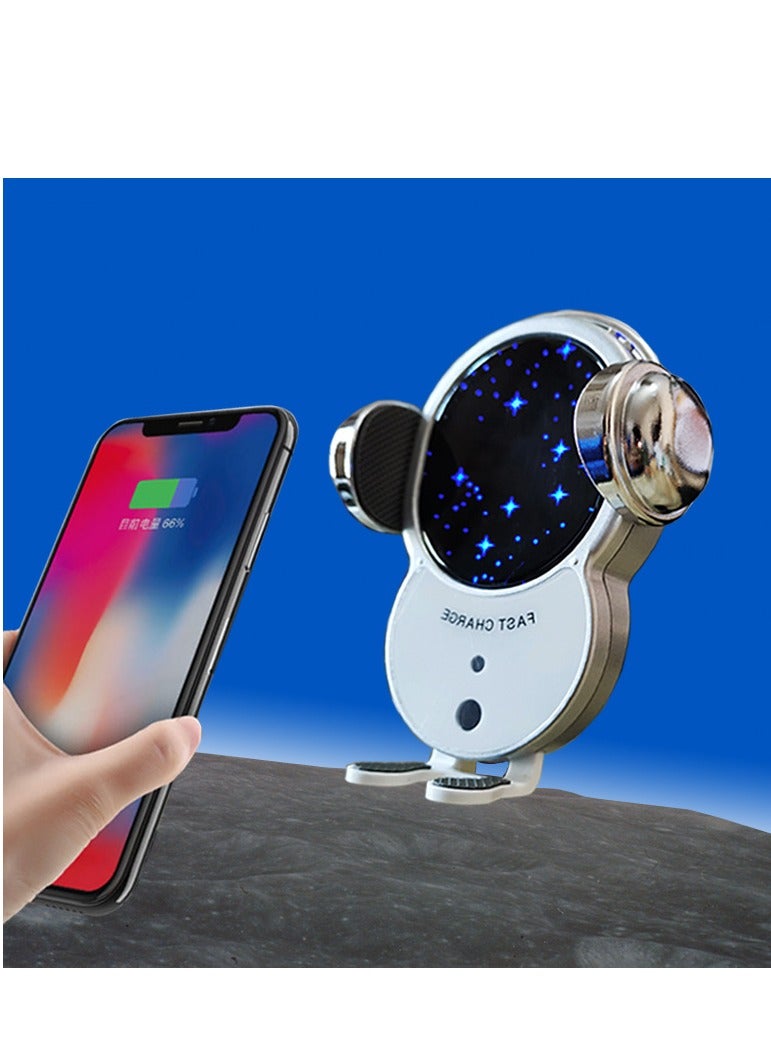KUYING Fully automatic induction navigation cartoon air outlet mobile phone holder, car wireless charging holder  - Image 2