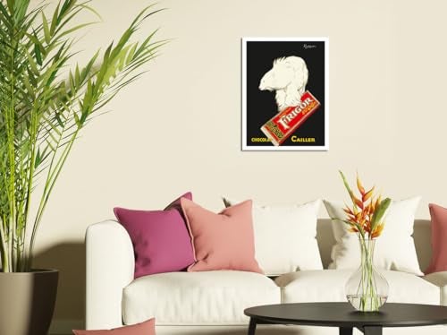 Pacifica Island Art Frigor Chocolat - Vintage Swiss Advertising Poster by Leonetto Cappiello c.1929 - Master Art Print (Unframed) 9in x 12in - Image 3