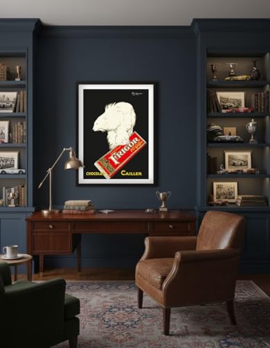 Pacifica Island Art Frigor Chocolat - Vintage Swiss Advertising Poster by Leonetto Cappiello c.1929 - Master Art Print (Unframed) 9in x 12in - Image 4