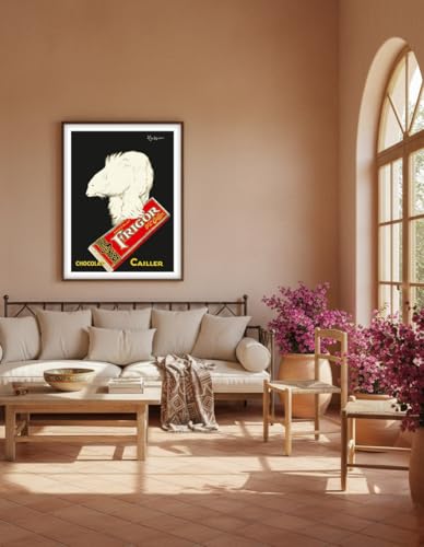 Pacifica Island Art Frigor Chocolat - Vintage Swiss Advertising Poster by Leonetto Cappiello c.1929 - Master Art Print (Unframed) 9in x 12in - Image 5