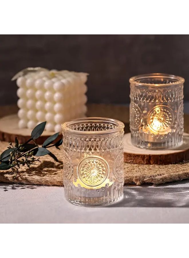 24 Pink Bohemian Wedding Candle Holders 24pcs for Party Home Decor - Image 4