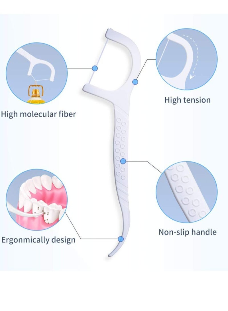 Excefore Dental Floss, Triple Clean Advanced Clean Dental Floss Stick, Tooth Picks, Floss Picks, Keeps Your Mouth Fresh and Clean (300 Picks) - Image 3