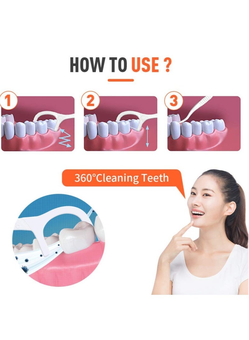 Excefore Dental Floss, Triple Clean Advanced Clean Dental Floss Stick, Tooth Picks, Floss Picks, Keeps Your Mouth Fresh and Clean (300 Picks) - Image 5