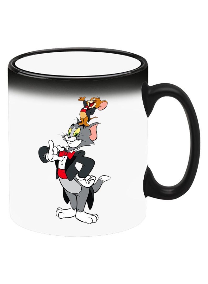 Theodor كوب سيراميك متغير اللون حساس للحرارة، تظهر الصورة عند إضافة سائل ساخن! توم وجيري - Image 2