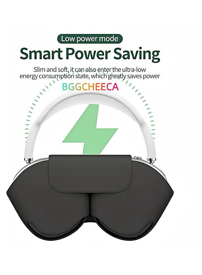 Apple AirPods Max Case Cover, Scratch and Dust Resistant, Smart Automatic Sleep Headphones Silicone Storage Bag, Portable Travel Case Compatible with Apple Airpod Max headphone Case (Black) - Image 2