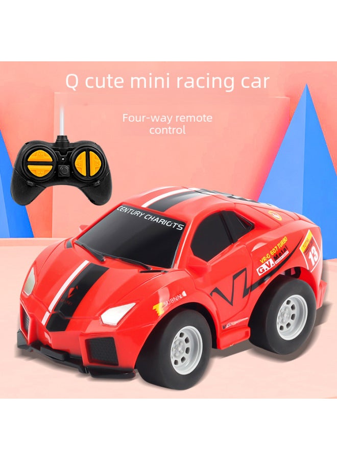 Four-way Wireless Remote Control Off-road Vehicle Model Children's Cartoon Toy Car Hot Sale-Color:Remote Control Police Car-Black 【English Color Box】 6148J - Image 3