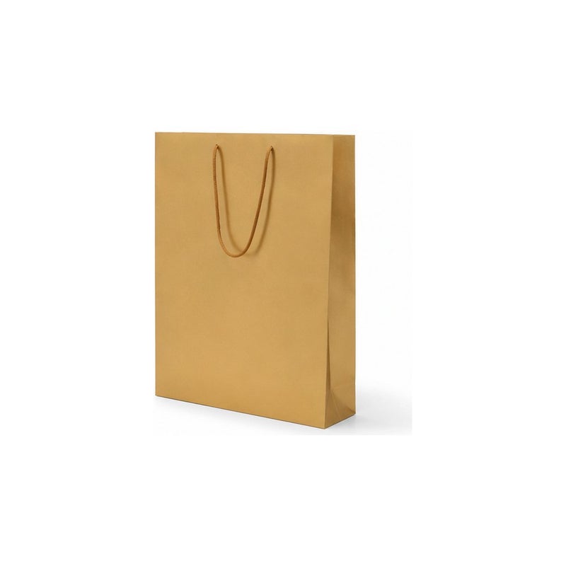 Gold Kraft Paper Bag with Rope Handles | Elegant Gifting - Image 1