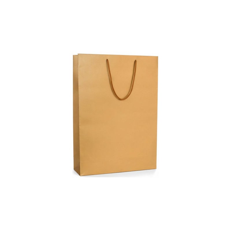 Gold Kraft Paper Bag with Rope Handles | Elegant Gifting - Image 2