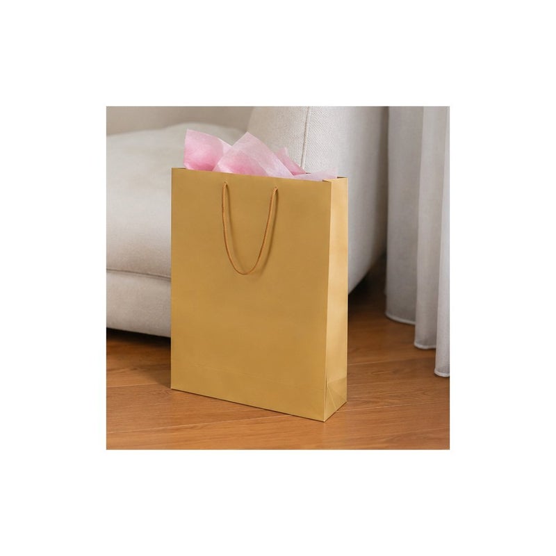 Gold Kraft Paper Bag with Rope Handles | Elegant Gifting - Image 4