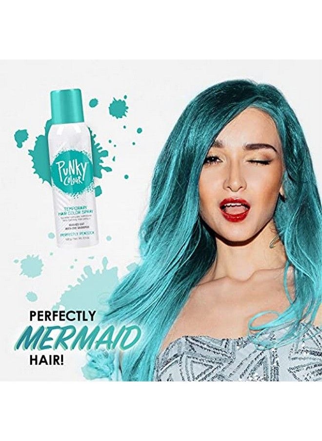 Jerome Russell - Punky Pastel Temporary Hair Color Spray Perfectly Peacock Sprayon Hair Color Fastdrying Nonsticky Tl Size Hair Dye For Instant Vivid Hair Color 3.5 Oz 1Pack - Image 1