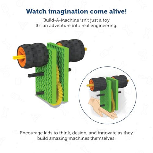 Blix Build-A-Machine STEM Kit for Kids 5+ Years, Educational Toy to Learn Mechanical Movements - Image 4