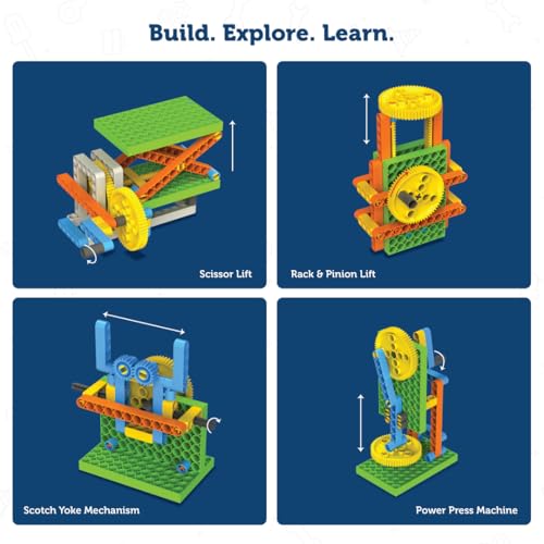 Blix Build-A-Machine STEM Kit for Kids 5+ Years, Educational Toy to Learn Mechanical Movements - Image 3