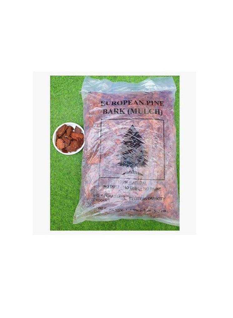 100% Natural Ground Pine Bark for Orchid - Planter Garden Mulch for Landscaping 50Liter