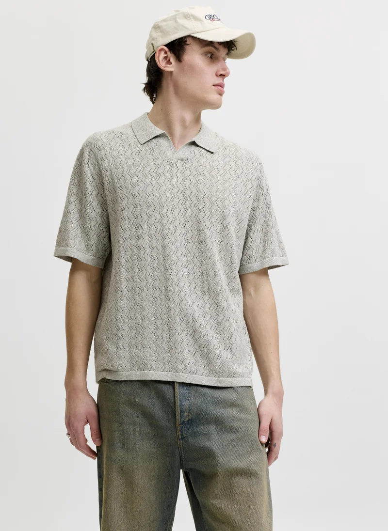 جاك اند جونز Button Knit Polo