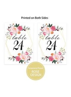 26 Pcs Table Number Holder Table Card Holder Stand Wire Photo Holder With 26 Pcs Floral Table Number Cards Place Card Holder Stand For Weddings Party Office Paper Memo Menu Note Clips - pzsku/ZB26F43584EEC5F0357FEZ/45/_/1693829610/e09365fc-9ea9-45ae-ae77-d66256c1a1f0