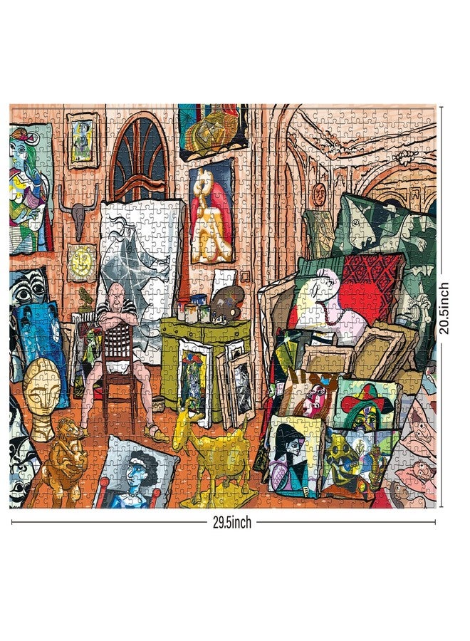 Antelope - 1000 Piece Puzzle for Adults, Pablo Picasso Studio Jigsaw Puzzles 1000 Pieces, High Resolution, Matte Finish, Smooth Edging, No Dust Creative Artistic Puzzle - Image 3