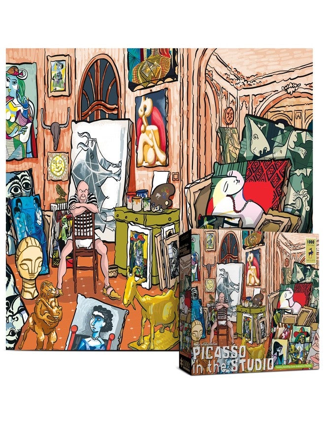 Antelope - 1000 Piece Puzzle for Adults, Pablo Picasso Studio Jigsaw Puzzles 1000 Pieces, High Resolution, Matte Finish, Smooth Edging, No Dust Creative Artistic Puzzle - Image 1