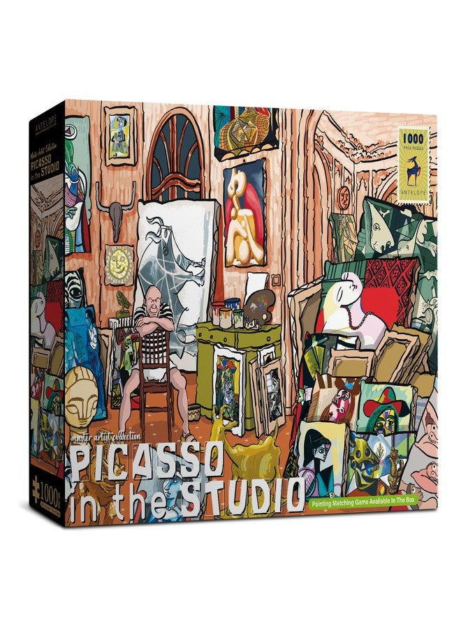 Antelope - 1000 Piece Puzzle for Adults, Pablo Picasso Studio Jigsaw Puzzles 1000 Pieces, High Resolution, Matte Finish, Smooth Edging, No Dust Creative Artistic Puzzle - Image 2