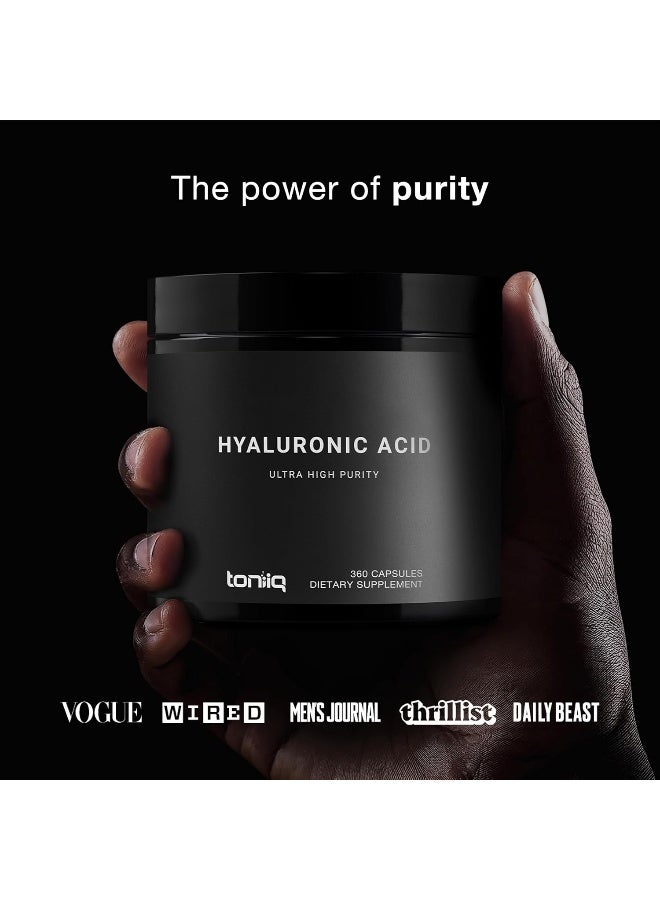 Toniiq Ultra High Purity Hyaluronic Acid Capsules - 360 Count - Image 2